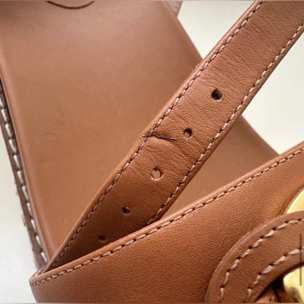 Cole Haan Cloudfeel Espadrille Link Wedge Sandal - Pecan 💞 - Picture 13 of 13